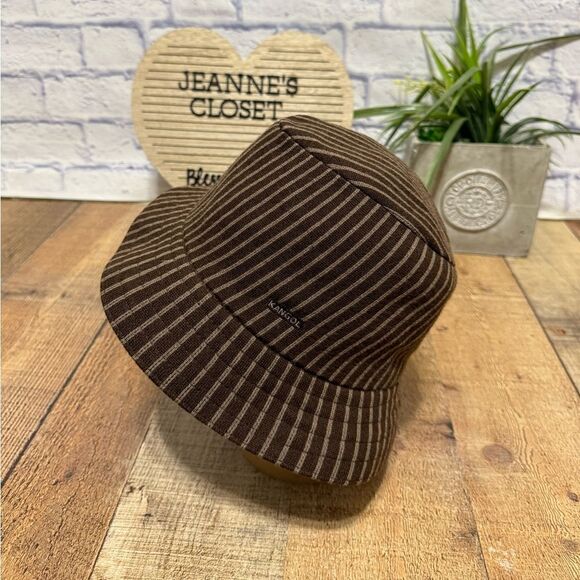 Kangol Tweed Knit Pinstripe Bucket Hat - Picture 2 of 11
